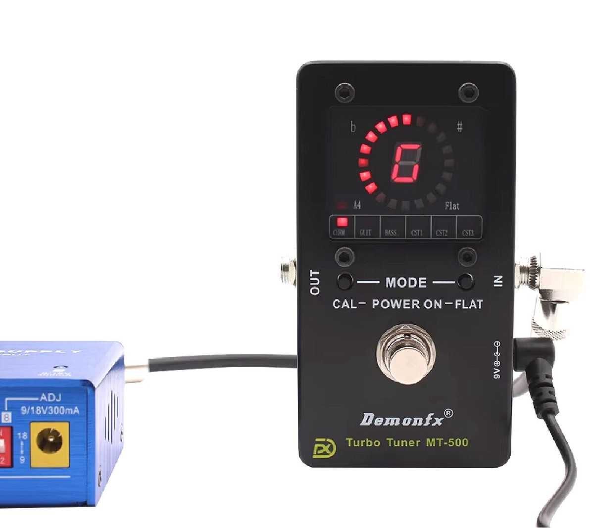 Demonfx Turbo Tuner MT-500 Strobe Tuner Guitar Bass High precision