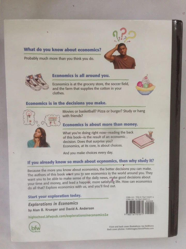 Explorations in Economics by Alan Krueger and David Anderson (2013, Hardcover) - Image 3 of 4