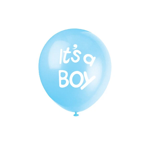 Baby Shower oh boy Banner Decorations Elephant Ballons Blue Garland Set - Image 4 of 4