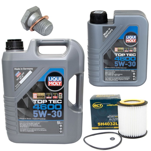 MotoröL Set 4600 5W-30 Liqui Moly + ÖLfilter Sh 4032 L FüR Bmw X4 4 Cabriolet-image
