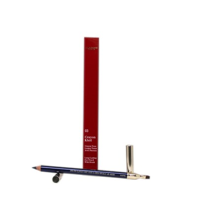 CLARINS CRAYON KHOL LONG-LASTING EYE PENCIL WITH BRUSH 1.05G #03-INTENSE BLUE 