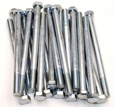 (6) Hex Head Cap Screws 5/8-11 x 9 Grade 5 Bolts Zinc Plated 9"