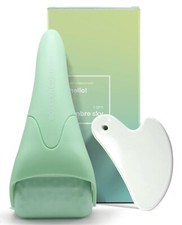 Cryotherapy Gua Sha Facial Tools Ice Roller for Face Wrinkles Massager - Green