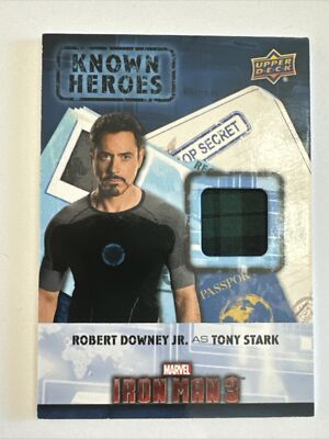 2016 Upper Deck Marvel Iron Man 3 Known Heroes Relics Tony Stark