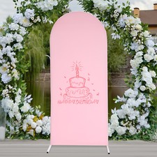 1.8m Arch Stand  Background Decoration Cover Stand Wedding Arch Frame Set Pink