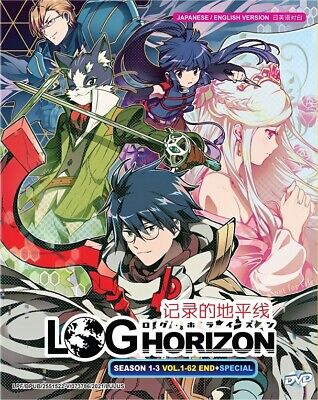 DVD Anime LOG Horizon Complete Series Season 1-3 (1-62) ENGLISH DUBBED +  Special