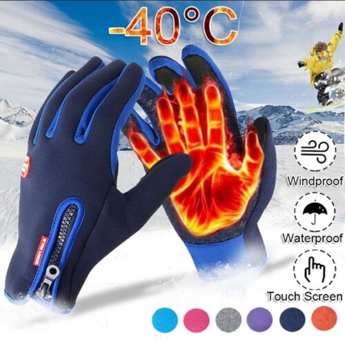 Gants d'hiver hommes femmes écran tactile pour temps froid gants de course thermiques doux - Photo 1 sur 20