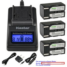 Kastar Battery LCD Fast Charger for Samsung SB-LSM160 Samsung SC-D364 Camcorder