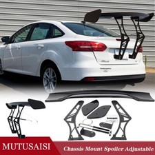 Gt Racing Spoiler Trunk Mounted Adjustable Wing Kits Fit For Ford Focus 12-18
