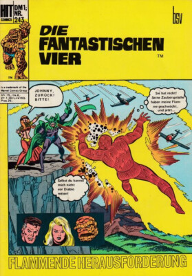 Hit Comics Die fantastischen Vier Nr 243 Bildschriften Verlag 1973