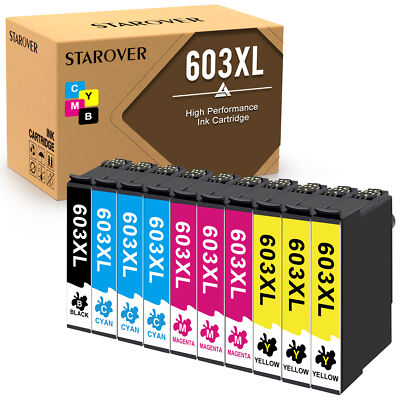 10er Patronen Set kompatibel für 603XL Epson WF-2810 2830 2850 XP-2100 3100 4100