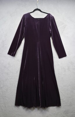 knee length dresses for ladies Maya Purple Halter Neck Velvet Maxi Dress – Maya Deluxe main image 0