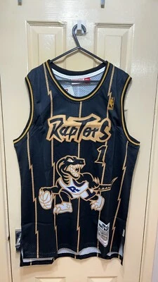 Toronto Raptors Tracy McGrady #1 NBA Swingman schwarz Basketball Trikot T-Shirt