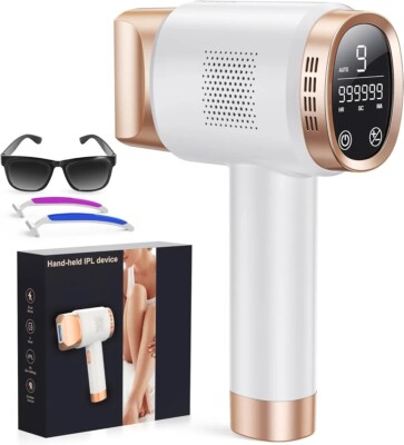 IPL Geräte Haarentfernung Laser Mit Berührbare Led-Anzeige, 9 Energiestufen, 3 E