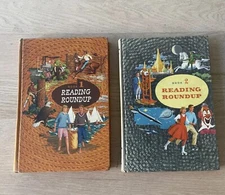Reading Roundup Book 1 &2 Witty Peterson Parker 1961 California State Series HC