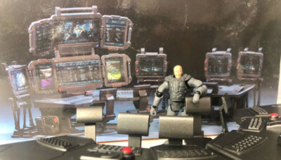 New Joytoy COMMAND CENTER Scenario 1/25 Background Model Apply to