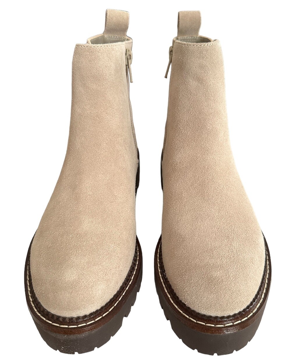 SAOLA Nordstrom Miller 2 Stivaletti Donna Marrone Impermeabile Zip Suola Lug Tg 5 5M