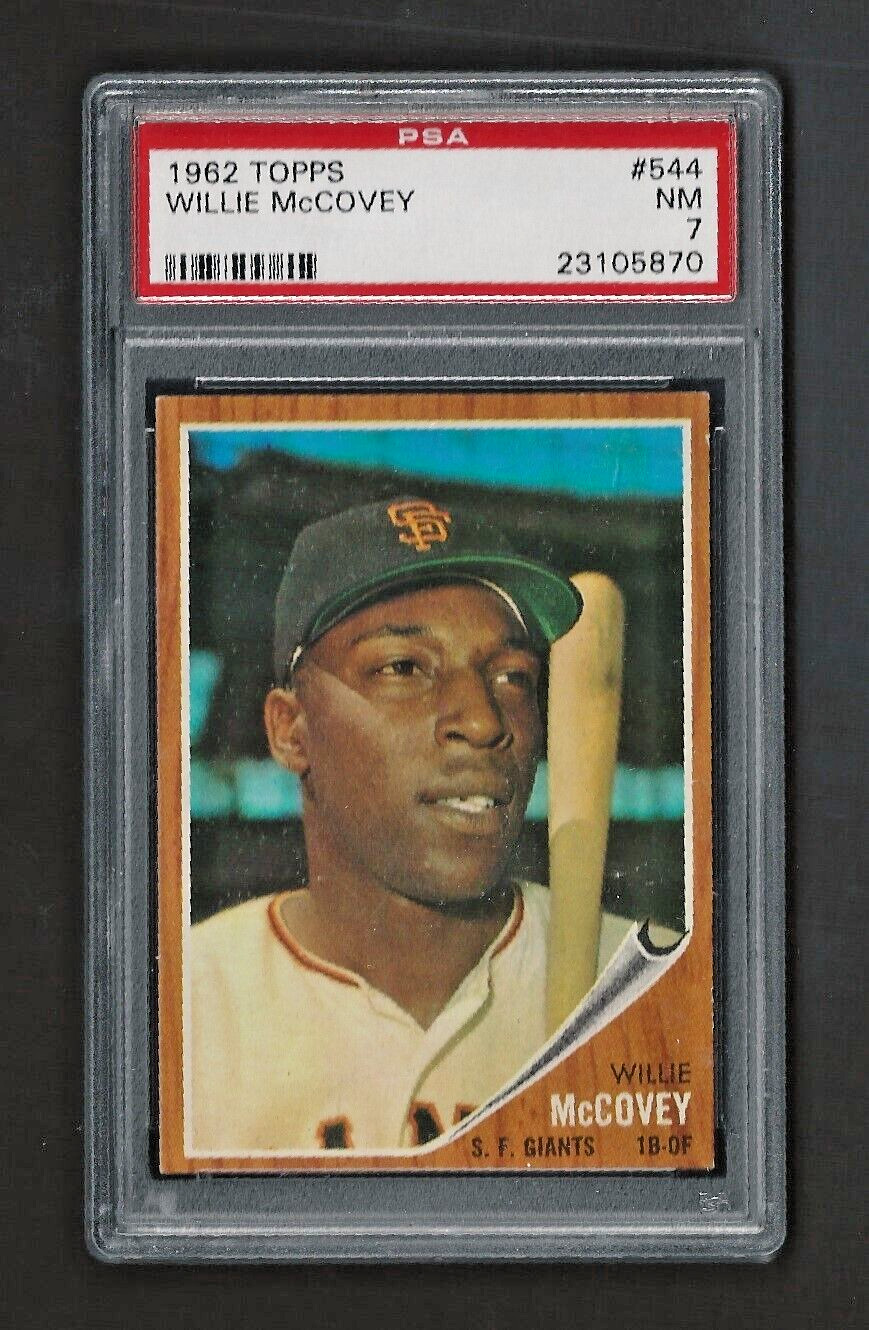 1962 Topps Set Break #544 Willie McCovey HOF (High Number) (Short Print) PSA 7