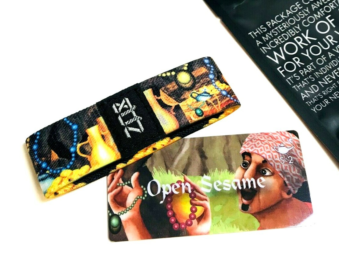 ZOX **OPEN SESAME** Silver Strap Med Mystery Pack Wristband w/Card