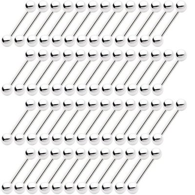 Wholesale Straight Barbells 50 Pack 3 Length Options 14ga