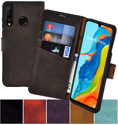 Huawei P30 Lite (New Edition) Hülle Book Style Leder Tasche Wallet Case Bumper