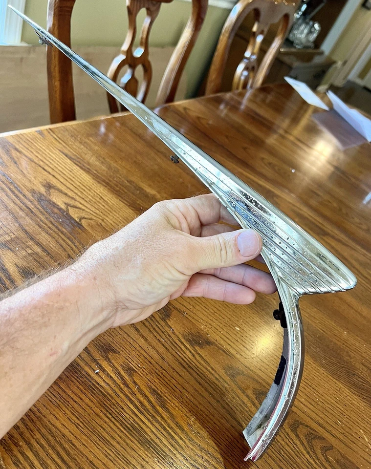 1941 Nash Ambassador 600 capô cromado enfeite moldura 41 - Imagem 4 de 4