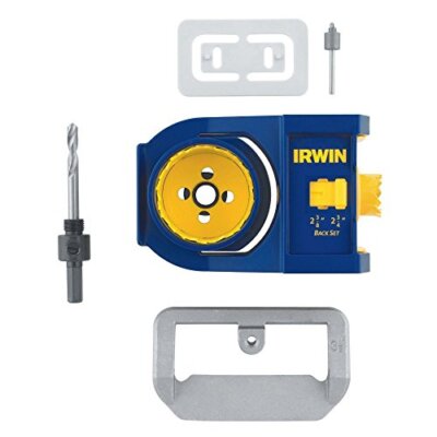 IRWIN Door Lock Installation Kit for Wooden Doors (3111001), Blue 