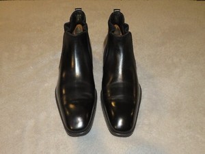 Tom Ford Elkan Cap Black Leather Chelsea Boots Made In Italy Size 10.5M Tom Ford Elkan | eBay main image 2