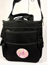 Picnic Time Insulated Cooler Bag Tote black With Shoulder Strap