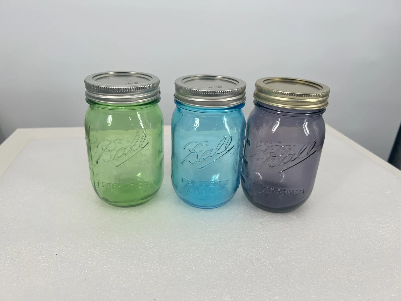 3 Ball Glass Canning Jars Fine VTG 1913-1915 100 Years of American Heritage USA