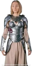ZAIN Medieval Female Full Knight Body Armor Suit Lady Cuirass Steel Fantasy larp