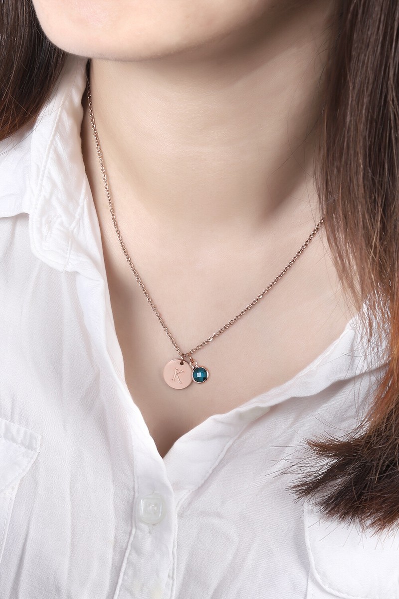 Bloom Personalised Necklace Family Birthstone Heart Personalised