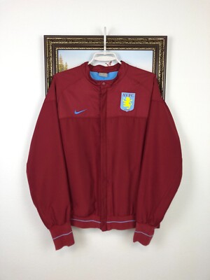 Vintage Nike Aston Villa Football Jacket Soccer Track Top Mens
