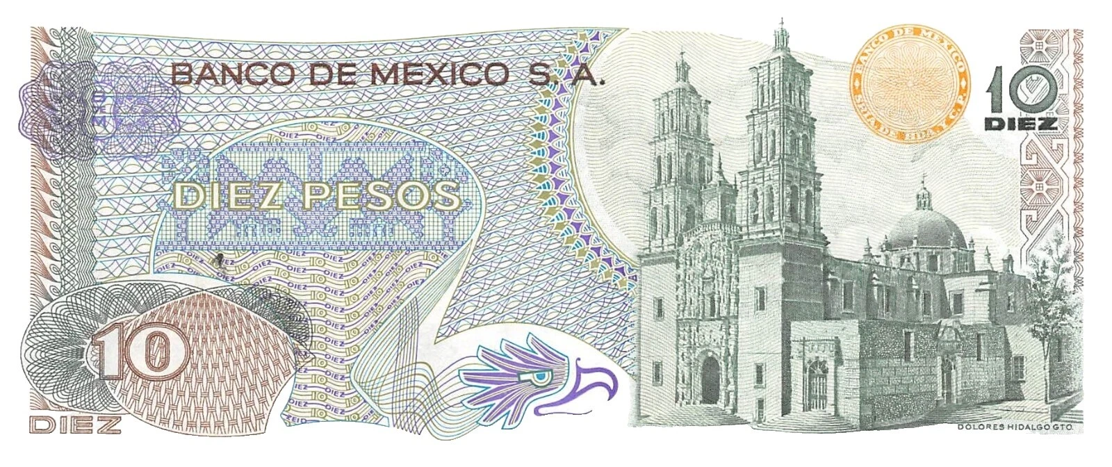 1975 billetes mexicanos