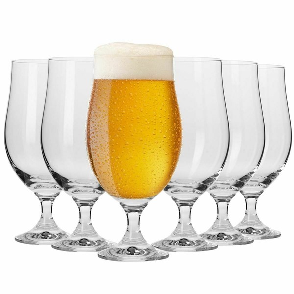 Krosno Harmony GläSer FüR Bier Lagerbier Weizen | Set 6 | 500 Ml | SpüLmaschine-image