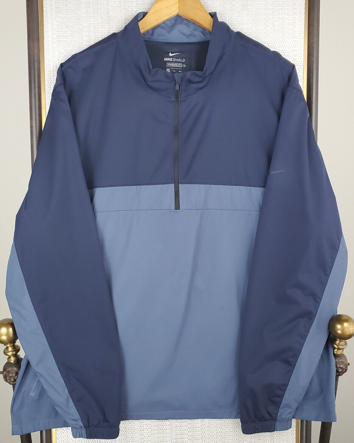 SACAI X NIKE NIKE SHIELD taglia 2XL giacca a vento uomo 1 2 zip resistente alle intemperie blu golf