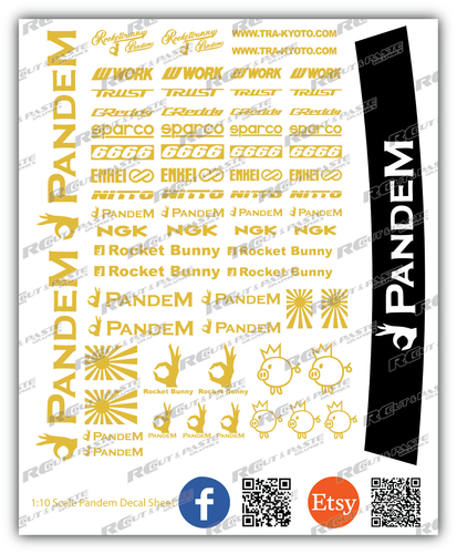Rocket Bunny Sticker Decal Sheet - 1/10 Scale RC Decal Sheet (PRE-CUT) - Picture 12 of 13
