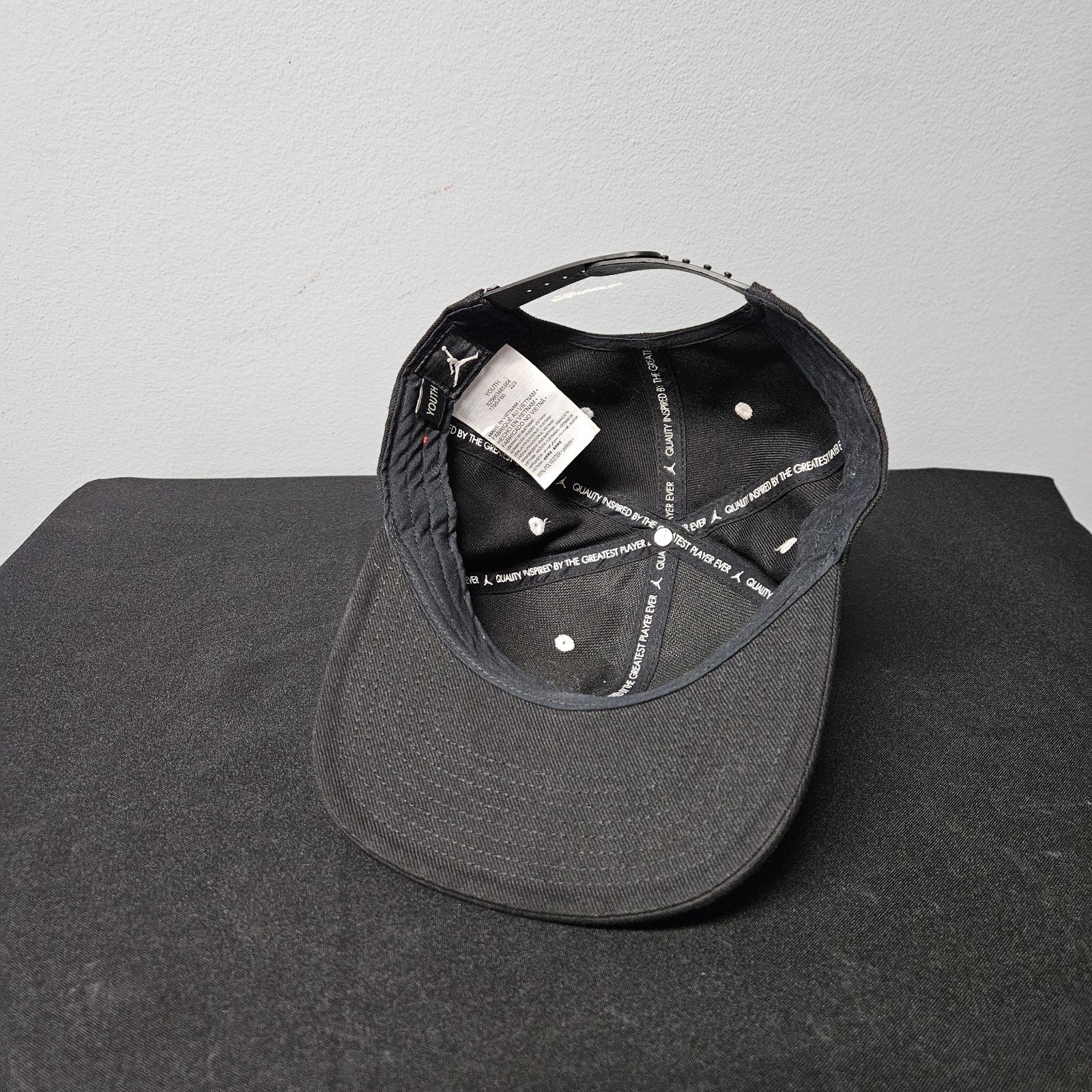 Air Jordan Black Jumpman Youth Cap Snapback thumbnail 5