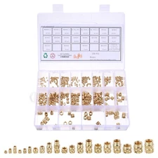 350pcs M2 M2.5 M3 M4 M5 M6 Metric Threaded Insert with Heat Set Insert Tips