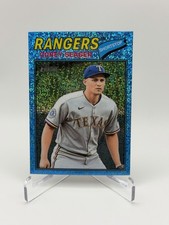 2026 Topps Heritage - Corey Seager #302 Chrome Light Blue Sparkle Refractor