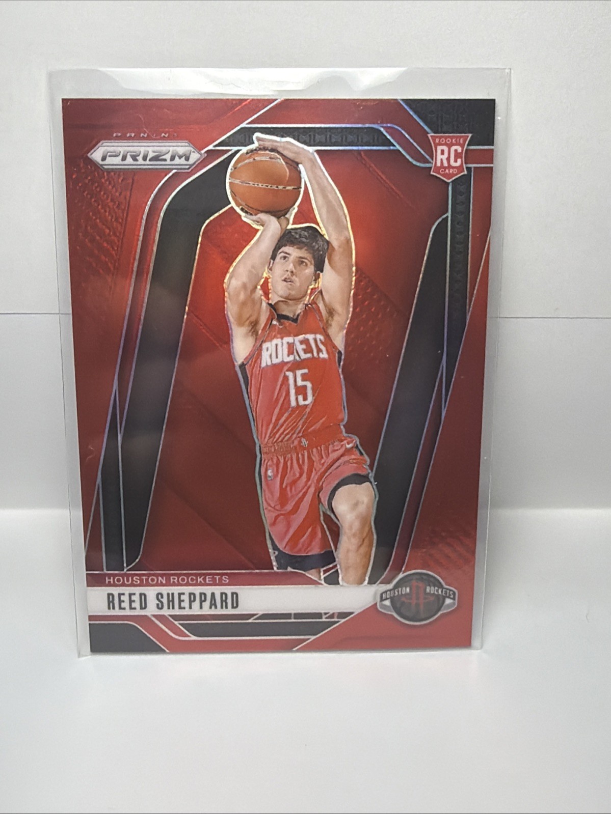2024-25 Panini Prizm Reed Sheppard RC Rookie Red Prizm /299 #268
