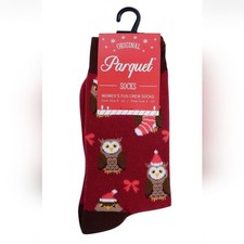 Women's Owl Christmas Novelty Socks