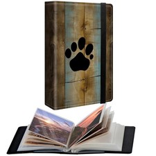 Small Photo Album 4x6 inch PU Leather Cover Photo Albums with 120 Photos Tran...