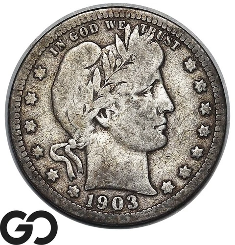 1903-O Barber Quarter, Tough New Orleans Issue