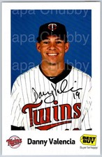 Danny Valencia Best Buy Minnesota Twins Team color 5.5x8.5 photo Signed Auto MLB