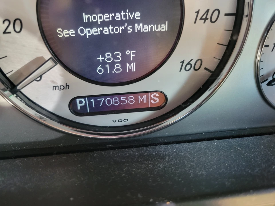 07-09 MERCEDES W211 E350 E550 VELOCÍMETRO ODÓMETRO CUADRO DE INSTRUMENTOS MEDIDOR 170K Foto 2 de 4