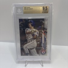 2020 Topps Chrome Nick Solak #33. Rangers RC BGS 9.5