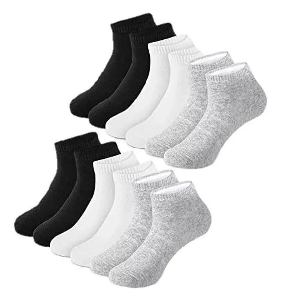 Filbert Sneaker Socken 43-46 Grau Unisex Kurzsocken 12 Paare Sportsocken Unisex-image