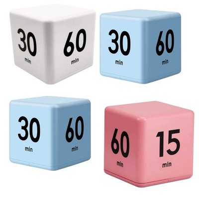 4 Stück Küchenwürfel Timer einzeln verpackt blau x2 rosa weiß ADHS Klassenzimmer