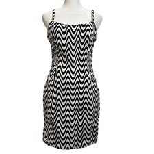 H&M Mini Dress Casual Size S Black Y2K Retro Graphic Summer